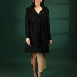 protex Polyester Solid Coat For Women image 4