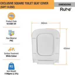 ruhe Plastic Toilet Seat Cover image 2