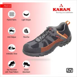 karam Composite Toe Fabric Safety Shoe image 4