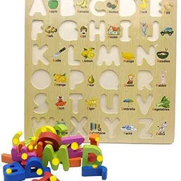 Small Letters Alphabet Board Educational Learning Puzzle Game with Picture&Knobs-image-60