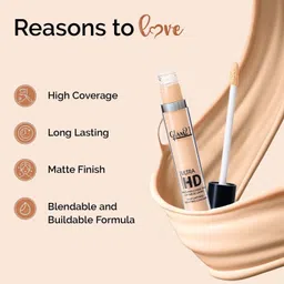 glam21 Ultra HD Liquid for HD Finish | Non-sticky & Long Lasting Matte Finish Concealer image 3