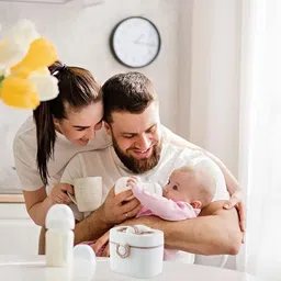 justone choice Baby Formula Milk Powder Dispenser with Scoop & Fork for Travel- Plastic image 4