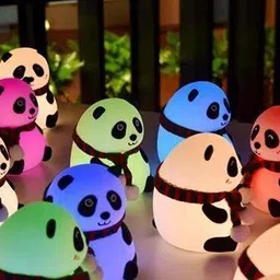 jesal New Silicone Panda Touch LED Lamp Night Light For Kids Panda Lover Gifts For kid- 15 cm image 3