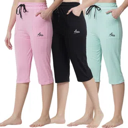 trendy world Women Multicolor Capri-picture-32