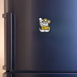 rebound Best Dad Ever Fridge Magnets for Home, Cafe, Kitchen & Office Decoration Fridge Magnet Pack of 1 image 2