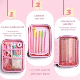 giyansh Pencil Pouch unicorn Art Canvas Pencil Box image 4