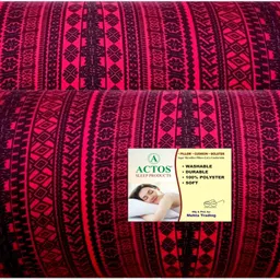 actos Round Microfibre Geometric Bolster Pack of 2-picture-24