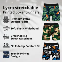 ignoto Pack of 3 Printed Men Boxer image 4