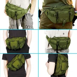 OYESTER Outdoor Unisex Waist Bag Tactical Military Waist Pack Chest Bag Poucha10 waist bag image 2
