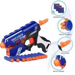 topqore Hot Fire Blaze Storm Foam Blaster Toy Gun with 10 Extra Bullets, Guns & Darts Target Shooting Role Play Gun Guns & Darts Guns & Darts image 2
