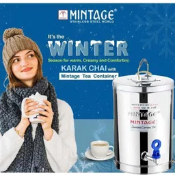 mintage Tea Container Desire 5 Liters | Steel Tea/Coffee Urn Hot & Cold Dispenser Thermoware Casserole image 5