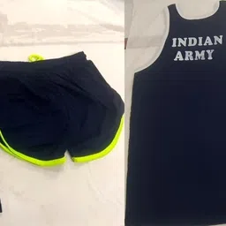 skus Solid Men Reversible Dark Blue Gym Shorts image 2