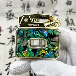 teamb Vintage Kerosene Lighter, Antique Soft Flame Windproof Lighter with Unique One-Touch Spring-Loaded Ignition & Grinding Wheel Pocket Lighter-picture-35