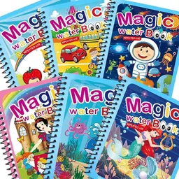 kidzfun Water Magic Book for Kids, 4 Different Theme Magic Books,Reusable Magic Book image 5