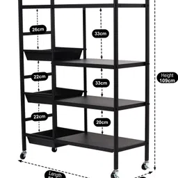 epicasa Iron Kitchen Trolley image 3