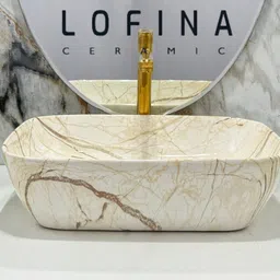 lofina ceramic Premium Ceramic BASIN Which Gives Look To your Home Table Top Wash Basin AI1006 PREMIUM GRADE CERAMIC TABLE TOP WASH BASIN Table Top Basin image 5