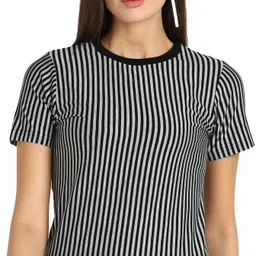 shashvi Women Printed Round Neck Polyester Multicolor T-Shirt-picture-26