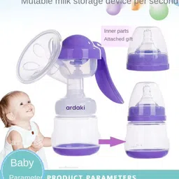 ardaki Breast Feeding Pump Breast Milk Pump 3 Level Suction Adjustment Milk Bottle - Manual image 5