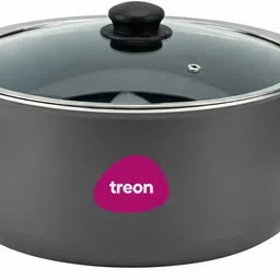 treon Non Stick Coated Aluminium Large Biriyani Pot with Lid-10 Litre-(28cm) 10 L Induction Bottom Pressure Cooker-picture-24
