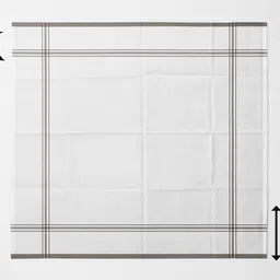 A K Collections WT HANKY 12 ["White"] Handkerchief image 2