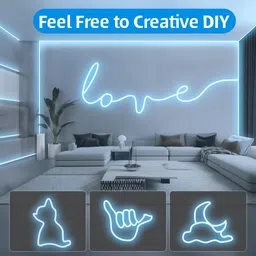 rayvix 600 LEDs 5 m Blue Steady Strip Rice Lights image 2