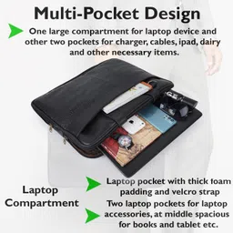 ichief Men Black Messenger Bag image 5