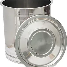 sm enterprises Stainless Steel Grocery Container- 15 kg image 2