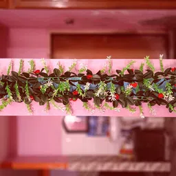 kingstyle impex Artificial Flowers Home Decoration Vine & Creepers Plant Wall Hanging Chain G636 Multicolor Rose Artificial Flower image 3