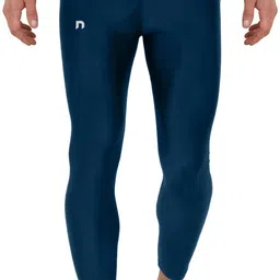 never lose Solid Men Dark Blue Tights image 3