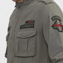 highlander Men Printed Casual Jacket image 4