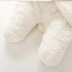 customary Embroidered Single Hooded Baby Blanket for AC Room image 4