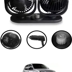 maties 12V Cooling Air Fan Powerful Dashboard Electric Dual Car Fan-316 Car Interior Fan image 1