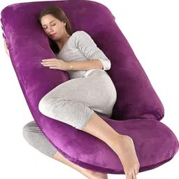 zoxab Microfibre Solid Pregnancy Pillow Pack of 1-picture-18