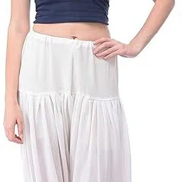 srisaras Wool Blend Solid Women ["White"] Salwar-picture-13