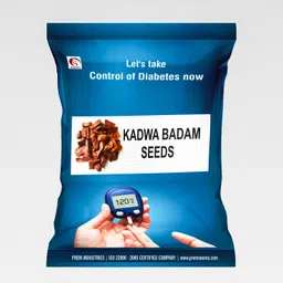 Kadwa badam, Bitter almonds seeds, Unpeeled kadwa badam seeds, Sky fruit almonds Seed-image-0