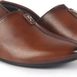 fausto Pointed Toe Ethnic Slip On Juttis for Wedding|Party Slip On Shoes|Kurtas Shoes Mojaris For Men-picture-21