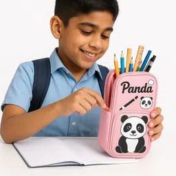 anamta SUTUNDNT PENCIL KIT student Art Artificial Leather Pencil Box image 3