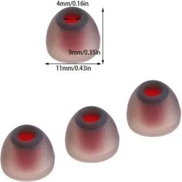 Jaash Premium Quality Silicon and Light weight Ear Tips For All Men & Women ( Pack Of 10 Pair) ( 20 Pcs) In The Ear Headphone Cushion image 2