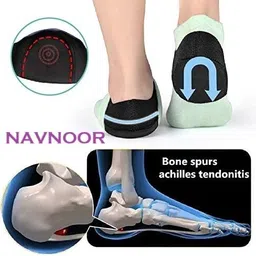 navnoor Gel Heel Protectors Heel Sleeves Pads,Heel Support for Heel Pain Heel Support image 2