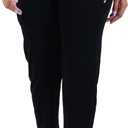 Women Solid Black Track Pants-image-80