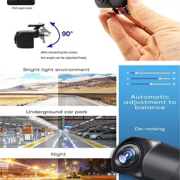 maties Universal Black Whistle Camera For Car Extra Protection -306 Reverse Assist Camera System image 3
