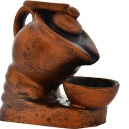 craftam Tea Pot Shape Backflow Incense Holder with 10 Scented Backflow Cone Incenses Polyresin Incense Holder Set image 4