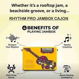 rhythm pro Jambox Traveller Cajon with Internal snare tap and Strap (Y-3) Cajons image 5