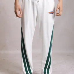 highlander Men Striped White Track Pants image 4
