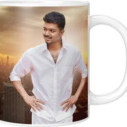 printingzone Vijay Boss mug Joseph Vijay Chandrasekhar South Indian Hero Cup (HRM-09) Ceramic Coffee Mug image 2