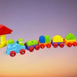 sethus DIY Tutu Train Construction Blocks | Colorful 3D Assembly Kit for Kids-picture-36