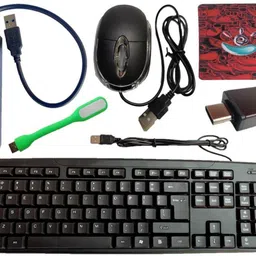 ANJO Wired Keyboard-Wired Mouse-Mouse Pad-USB Hub 3.0-OTG C Type-LED Combo Set-picture-10
