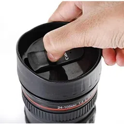 sai kitchen Camera ALens Shaped Coffee With Lid | Steel Insulated Travel, Thermos Stainless Steel, Plastic Coffee Mug image 5