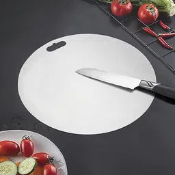 kitchook Circular Reversible Chopping Board Stainless Steel Cutting Board Stainless Steel Cutting Board-picture-21