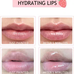 hsq Hydrating Strawberry Lip Balm | Soft, Glossy & Nourishing Lip Care Strawberry image 3